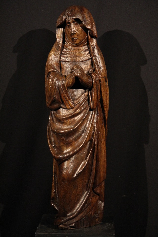 Statue ange en prières en bois - Ange - Statue en bois